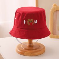 Children Unisex Cartoon Style Bear Bucket Hat sku image 2