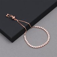 1 Piece Fashion Circle Copper Inlay Zircon Bracelets sku image 3