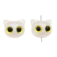 1 Piece 19 * 16mm Hole 3~3.9mm Arylic Cat Beads sku image 1