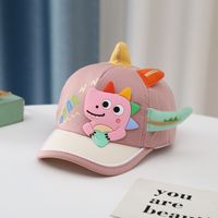 Children Unisex Cartoon Style Dinosaur Printing Baseball Cap sku image 4