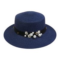 Women's Elegant Color Block Flower Big Eaves Fedora Hat main image 3