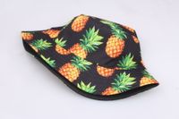 Unisex Basic Pineapple Flat Eaves Bucket Hat main image 5
