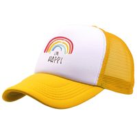 Unisexo Estilo Simple Letra Arcoíris Aleros Curvos Gorra De Beisbol sku image 5