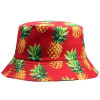 Unisex Basic Pineapple Flat Eaves Bucket Hat sku image 1