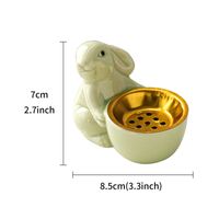 Cute Rabbit Ceramics Incense Burner sku image 1