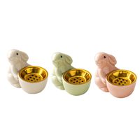 Cute Rabbit Ceramics Incense Burner main image 2