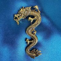 Chinoiserie Cool Style Dragon Alloy Plating Unisex Brooches sku image 3