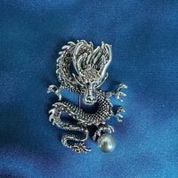 Chinoiserie Cool Style Dragon Alloy Plating Unisex Brooches sku image 14