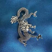 Chinoiserie Cool Style Dragon Alloy Plating Unisex Brooches sku image 6
