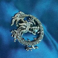 Chinoiserie Cool Style Dragon Alloy Plating Unisex Brooches sku image 14