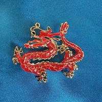 Chinoiserie Cool Style Dragon Alloy Plating Unisex Brooches sku image 2