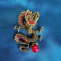 Chinoiserie Cool Style Dragon Alloy Plating Unisex Brooches sku image 15