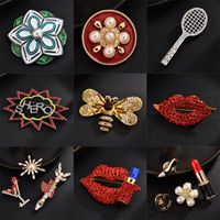 Elegant Flower Alloy Zircon Women's Brooches main image 2