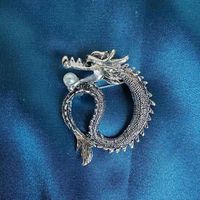 Chinoiserie Cool Style Dragon Alloy Plating Unisex Brooches sku image 1
