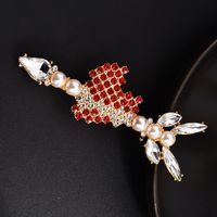 Elegant Flower Alloy Zircon Women's Brooches sku image 18