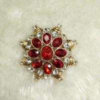 Elegant Flower Alloy Zircon Women's Brooches sku image 15