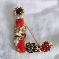 Casual Letter Flower Alloy Unisex Brooches sku image 11