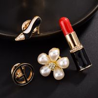 Elegant Flower Alloy Zircon Women's Brooches sku image 24