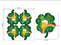 St. Patrick Cute Shamrock Letter Paper Daily Party Festival Decorative Props main image 4