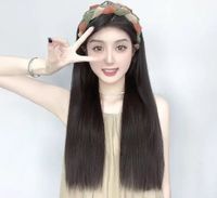 Women's Simple Style Holiday Home High Temperature Wire Centre Parting Long Curly Hair Wigs main image 2