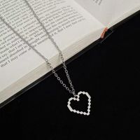 Simple Style Heart Shape Alloy Unisex Pendant Necklace main image 4