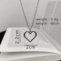Simple Style Heart Shape Alloy Unisex Pendant Necklace sku image 1
