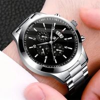 Casual Business Geometric Folding Buckle Quartz Men's Watches main image 4