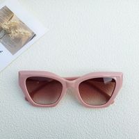 Ig Style Simple Style Solid Color Pc Resin Cat Eye Full Frame Women's Sunglasses sku image 3