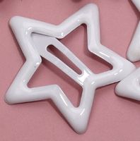 Women's Sweet Simple Style Pentagram Metal Epoxy Hair Clip sku image 10