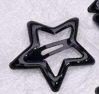 Women's Sweet Simple Style Pentagram Metal Epoxy Hair Clip sku image 13