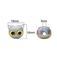 1 Piece 19 * 16mm Hole 3~3.9mm Arylic Cat Beads main image 2