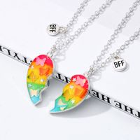 Casual Cute Heart Shape Butterfly Alloy Wholesale Pendant Necklace main image 4