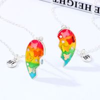 Casual Cute Heart Shape Butterfly Alloy Wholesale Pendant Necklace main image 3