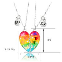 Casual Cute Heart Shape Butterfly Alloy Wholesale Pendant Necklace main image 2