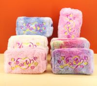 Cute Heart Shape Polyester Square Makeup Bags main image 1