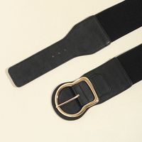 Business Simple Style Geometric Pu Leather Alloy Women's Leather Belts main image 3