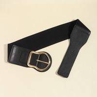 Business Simple Style Geometric Pu Leather Alloy Women's Leather Belts main image 6