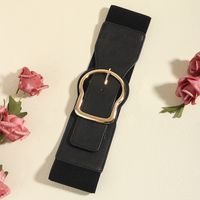 Business Simple Style Geometric Pu Leather Alloy Women's Leather Belts main image 7