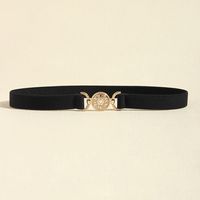 Simple Style Geometric Pu Leather Alloy Women's Leather Belts main image 6