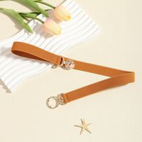 Simple Style Geometric Pu Leather Alloy Women's Leather Belts main image 8