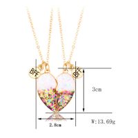 Wholesale Jewelry Casual Cute Heart Shape Alloy Pendant Necklace sku image 1
