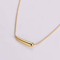 Stainless Steel 18K Gold Plated Rose Gold Plated Simple Style Geometric Pendant Necklace sku image 2