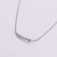 Stainless Steel 18K Gold Plated Rose Gold Plated Simple Style Geometric Pendant Necklace sku image 1
