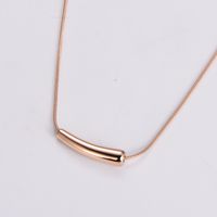 Stainless Steel 18K Gold Plated Rose Gold Plated Simple Style Geometric Pendant Necklace sku image 3