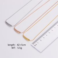 Stainless Steel 18K Gold Plated Rose Gold Plated Simple Style Geometric Pendant Necklace main image 1
