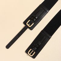 Vacation Modern Style Classic Style Solid Color Pu Leather Alloy Buckle Women's Leather Belts main image 6