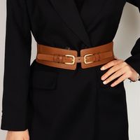 Vacation Modern Style Classic Style Solid Color Pu Leather Alloy Buckle Women's Leather Belts main image 7