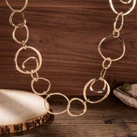 Exaggerated Sexy Streetwear Circle Gold Plated Silver Plated Alloy Wholesale Necklace main image 3