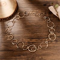 Exaggerated Sexy Streetwear Circle Gold Plated Silver Plated Alloy Wholesale Necklace main image 6