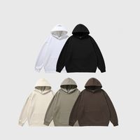 Unisex Hoodies Long Sleeve Casual Classic Style Solid Color main image 4